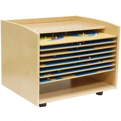 Montessori Material Geography Classroom Map Cabinet for 8 puzzle maps