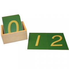 Sandpaper numbers with box montessori education preschool teaching