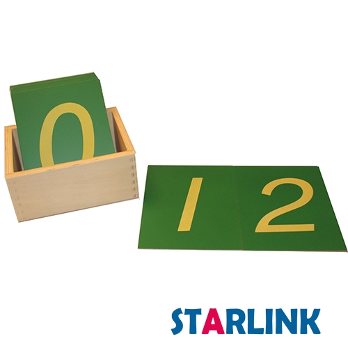 Sandpaper numbers with box montessori education preschool teaching