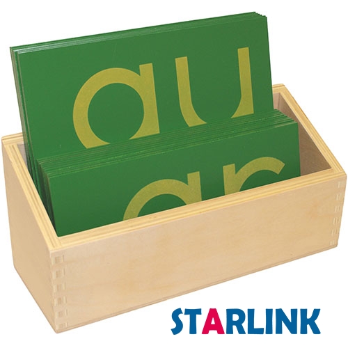 Alphabet Letter Sandpaper Double Letters Cursive with Box