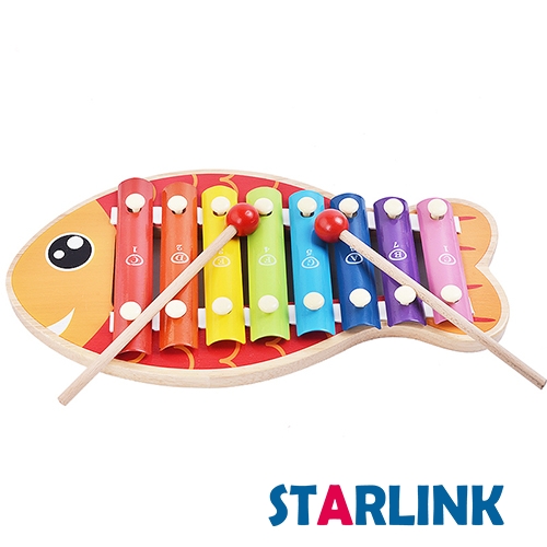 Percussion Wooden Toy Musical Instrument Hand Knocking piano Toy Wooden 8 Notes Giant Xylophone With 2 Wood Mallets