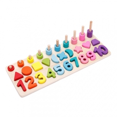 3合1数字识别木制活动配对板益智玩具kids3 1数字识别木制活动配对板教育玩具为孩子