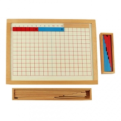 Matériel Montessori Panneau de bande d'addition et planche de soustraction Matériel éducatif de jouets en bois montessori