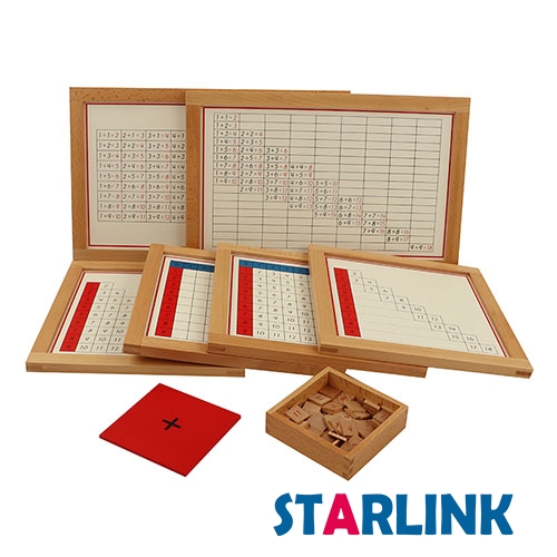 Addition Working Charts with frame wooden educational montessori mathematics toy