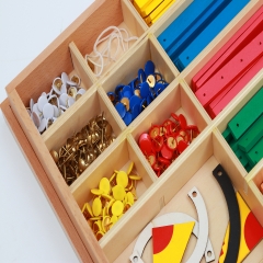 Montessori école primaire aides pédagogiques équipement de géométrie matériel de bâton géométrique
