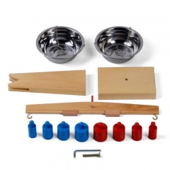 Montessori aides pédagogiques balance en bois kit de pesage jouet Montessori balance sensorielle jouets