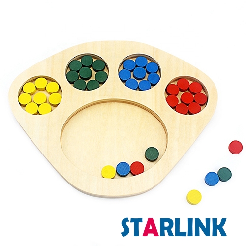 儿童木制玩具配对游戏彩虹积木幼儿颜色排序分类玩具蒙台梭利学龄前学习玩具