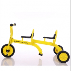 Double Seat Factory cheap price circle kids tricycle baby trike for kindergarten