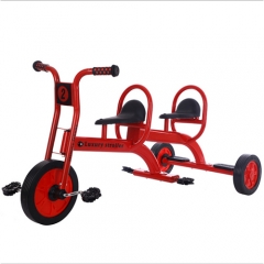 Double Seat Factory cheap price circle kids tricycle baby trike for kindergarten