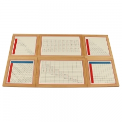 Starlink Beech Wood Montessori Material Addition Working Charts With Frame
