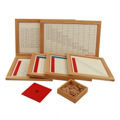 Starlink School Teaching Montessori Mathematics Arithmetic Addition Working Charts Wooden