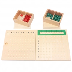 Montessori wooden kids toys for Early Childhood Education Preschool Training Toys Multiplication Bead Board