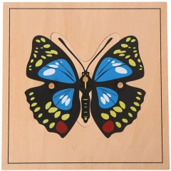 Kindergarten Wooden Educational Montessori Teaching Aids Toys Butterfly Puzzle