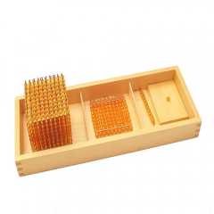 Amazon Teaching Kit Wooden Educational Toy Montessori Introduction To Decimal Quantity With Trays