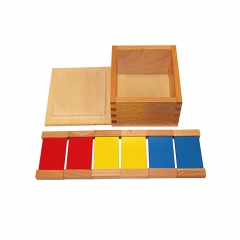 Wooden Montessori Material Set Educational Toys Color Tablets First Box