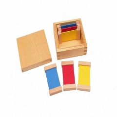 Wooden Montessori Material Set Educational Toys Color Tablets First Box