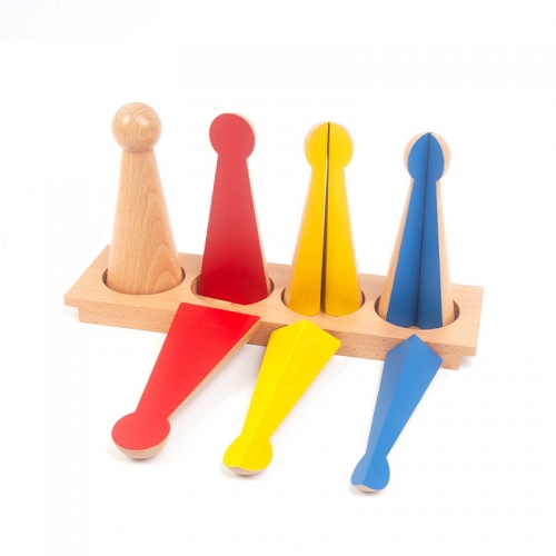 StarLink Montessori Materialsteaching Aids Wooden Educational Toys Large Fraction Skittles