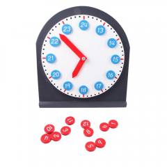 Baby Toy Montessori Clock with Movable Hands Wood Classic Childhood Education Training Kids Toys