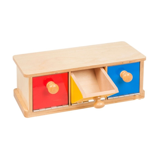 High Quality Wooden Infant Toddler Educational Toys Montessori Box With Bins Toys
