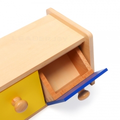 High Quality Wooden Infant Toddler Educational Toys Montessori Box With Bins Toys