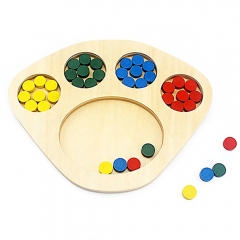 New Arrival Intelligent Montessori Toys Wooden Educational Games For Kids Sorting Tray Toys