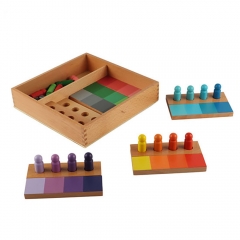 Wooden Montessori Baby Toy Color Matching Color Resemblance Sorting Montessori Toys Wooden