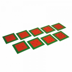 StarLink Montessori Educational Toys Red Knob Fraction Metal Squares For Preschool Kids