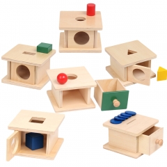 Satrlink Hot Sell Montessori Wooden Interesting Toys For Children Imbucare Box Suit