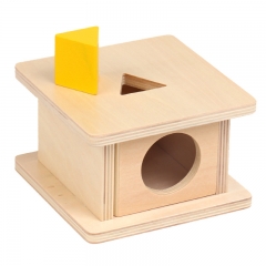 Imbucare Box With Rectangular Prism Montessori Material Educational Wooden Toys Wholesale Imbucare Box Montessori Toys