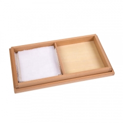 2022 Hot Selling Kids Educational Toys Montessori Wooden Sensori Material Fabric Box