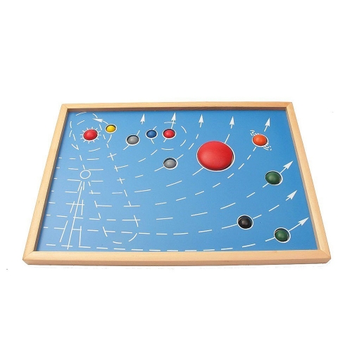 Scientific Exploration Educational Montessori Material Solar System Nine Planets Kids Wooden Puzzle Juegos Educativos Montessori