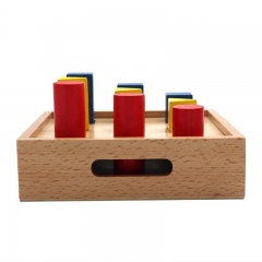 Wooden Montessori Materials Sensorial Educational Baby Toys Geometric Solids