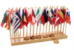 Starlink Montessori Toys Wooden Kids Geography Toys Montessori Flag Stand Of Europe