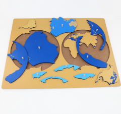 Geography Montessori Puzzle Map Of World Children Wooden Montessori Material Toys Educational Toys Puzzle Map Of Ocean Map