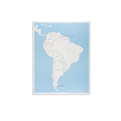 StarLink South America Control Map Labeled Montessori Geography Teaching Equipment