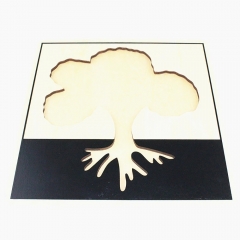 SatrLink Kindergarten Wooden Educational Toys Montessori Teaching Toys Wooden Tree Puzzle