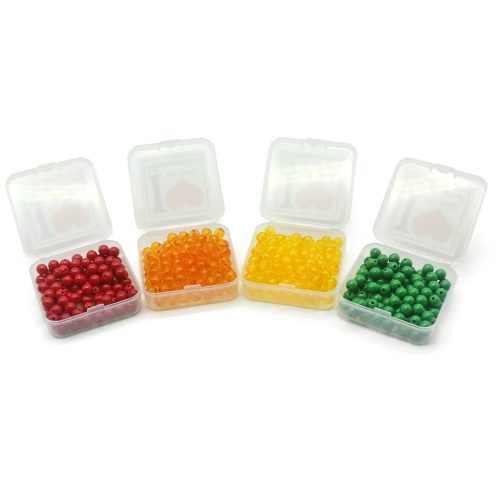 Montessori Math Toys Beads Toys For Kids 100 Pcs Golden Green Blue Red Beads