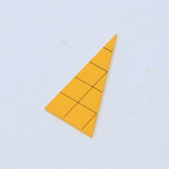 Starlink School Teaching Children Geometric Area Calculation Montessori Materials Yellow Triangles
