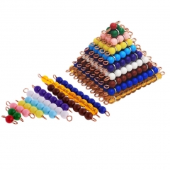 Starlink Montessori Math Toys Teaching Toys Preschool Early Learning Toys Colorful Beads Square Stair