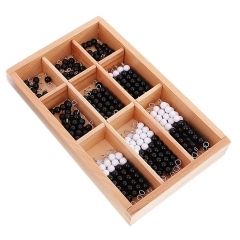 Montessori Black and White Checker Board Beads Math Toys Early Childhood Education Learning Toys