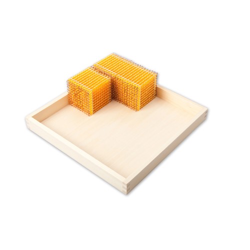 Montessori Wooden tray for 9 thousands cubes Math Games Toys Teaching Aids Montssori Materials