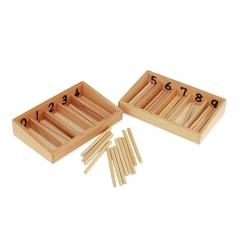 Popular Beech Wood Educational Children Toys Montessori Spindle Box