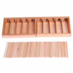 Popular Beech Wood Educational Children Toys Montessori Spindle Box