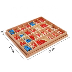 Amazon Hot Sell Wooden Montessori Alphabet Letters Small Moveable Alphabet Educational Toys