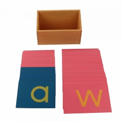 StarLink New Montessori Materials Wooden Educational Toys Lower Case Sandpaper Letters