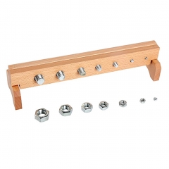 New Wooden Popular Learning Educational Sensorial Montessori Toys Nuts And Bolts