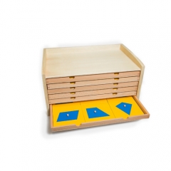 Baby Wooden Intelligence Toys Education Wooden Educational Montessori Geometric Cabinet