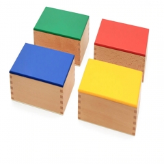 Kids Wooden Educational Montessori Materials Teaching Aids Toys Knobless Cylinders