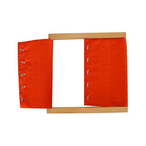 SatrLink Montessori Kids Wooden Montessori teaching Aids Materials set Hook and Eye Dressing Frame Montessori Materials