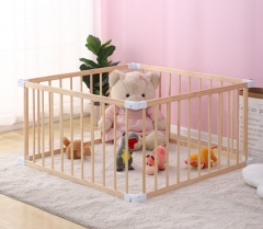 Foldable Baby Playpens Indoor Kids Fence Solid Wood Baby Playpen Home Play Yards Safety Fence For Baby